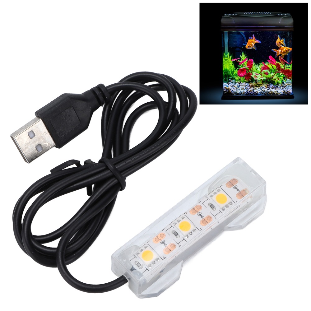 Marine Aquarium Nano - Dekoracyjne oświetlenie akwariowe USB, wielokolorowe plastikowe