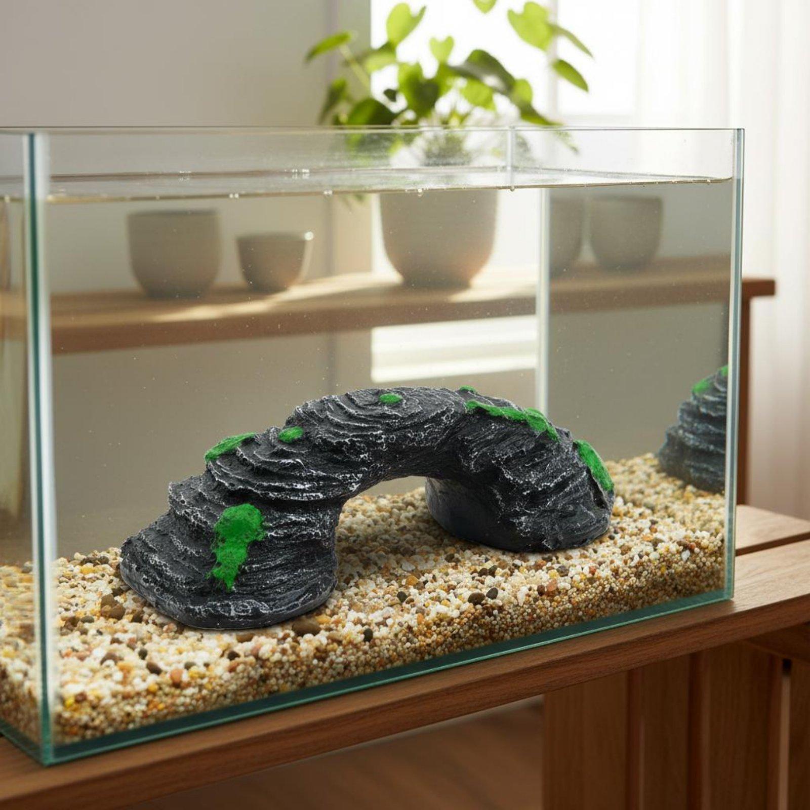 Aquarium Marine Rock - Platforma do akwarium z żywicy, rampa