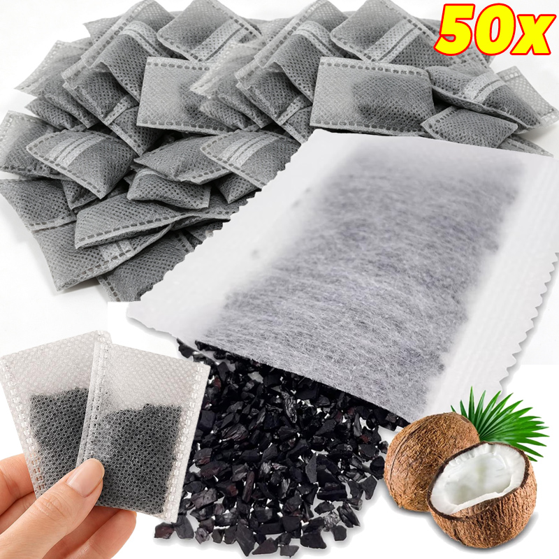 Activated Carbon Bag - 5/50x Wkłady z Aktywnym Węglem Naturalnym