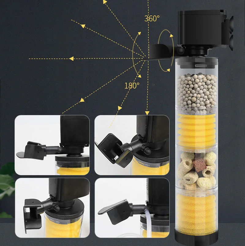 220V 50Hz cichy filtr do akwar – Marine Aquarium Nano recenzja i cena